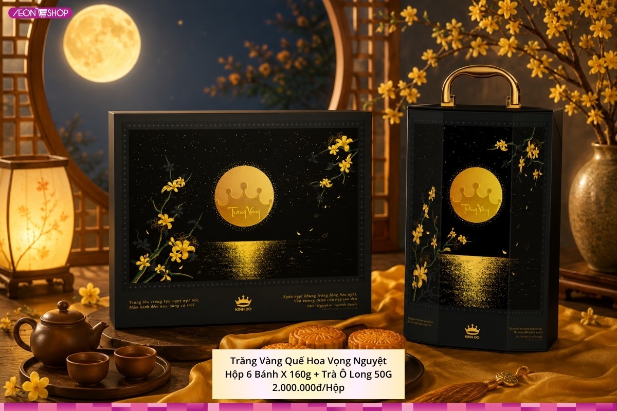 Giá bánh Trung thu Kinh Đô Trăng Vàng Black and Gold