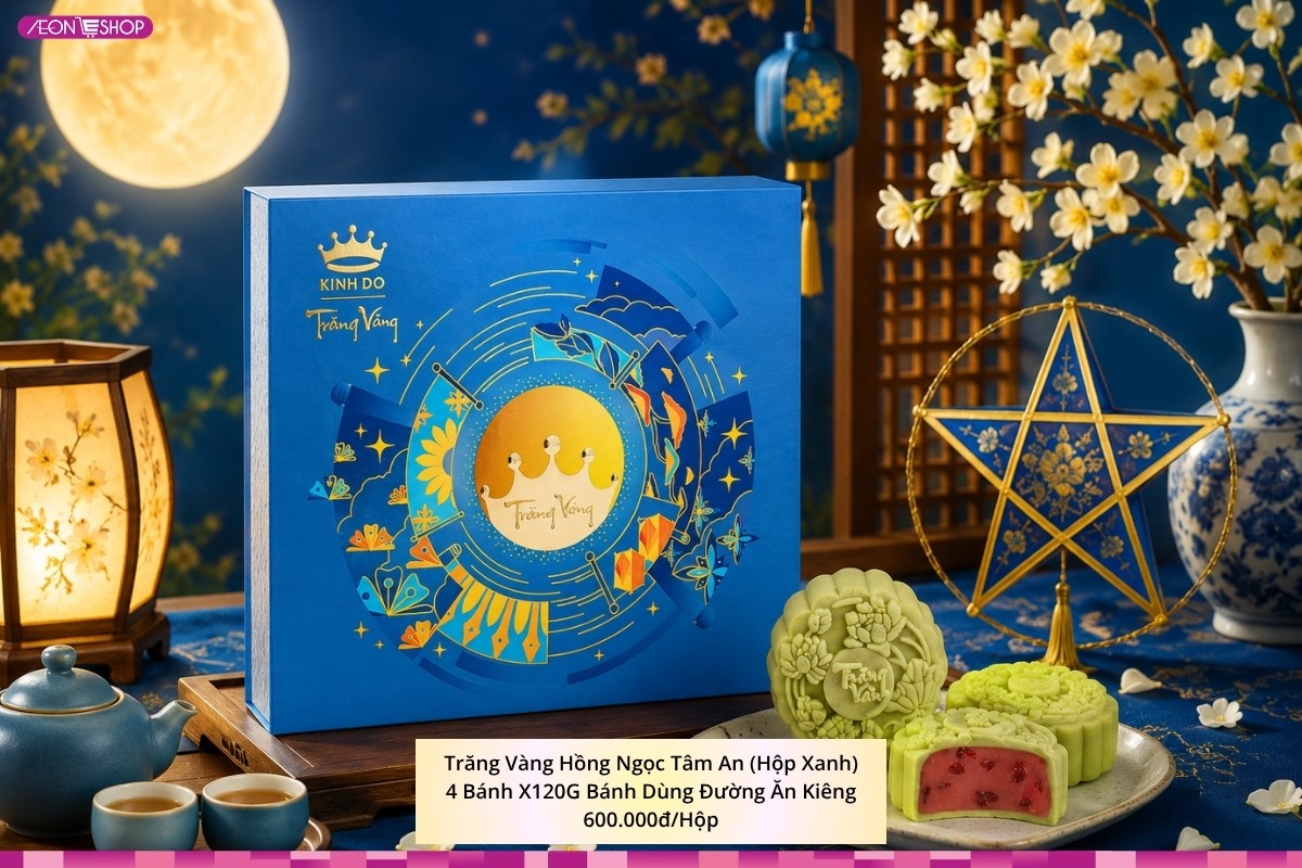 Hộp bánh Trung thu Kinh Đô dành cho người ăn kiêng