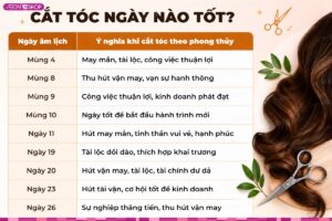 Cắt tóc ngày nào tốt: Xem lịch cắt tóc tốt