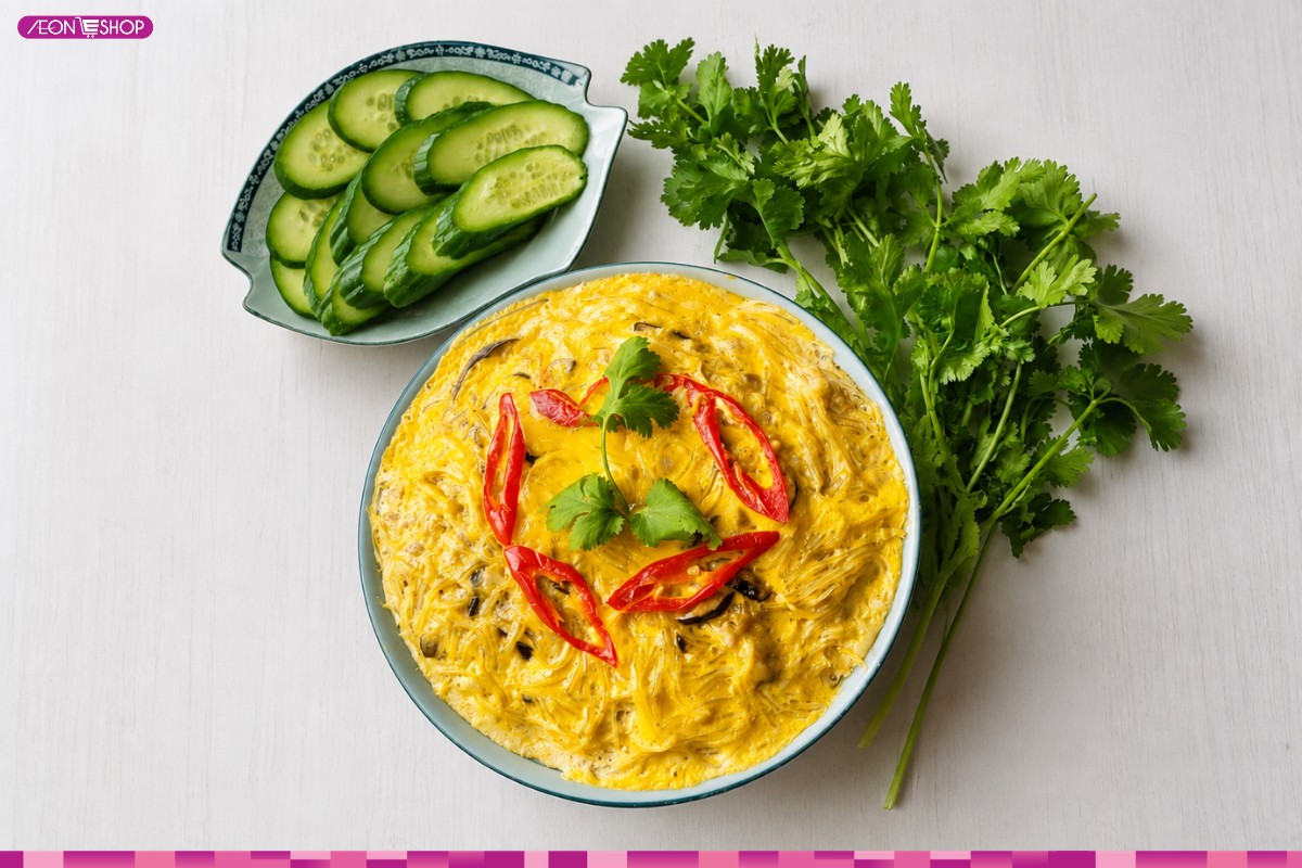 Chả trứng chay vàng thơm phức, béo ngậy