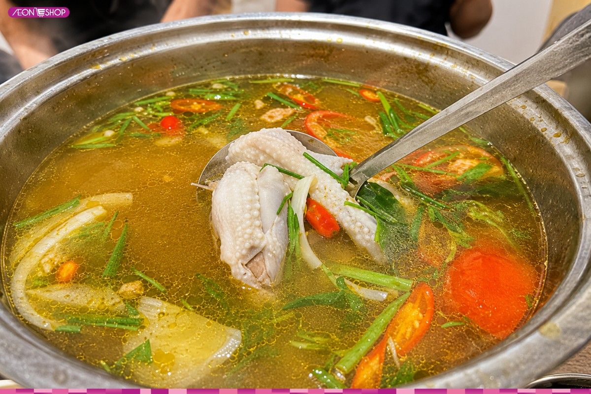 Cháo hải sản nóng hổi