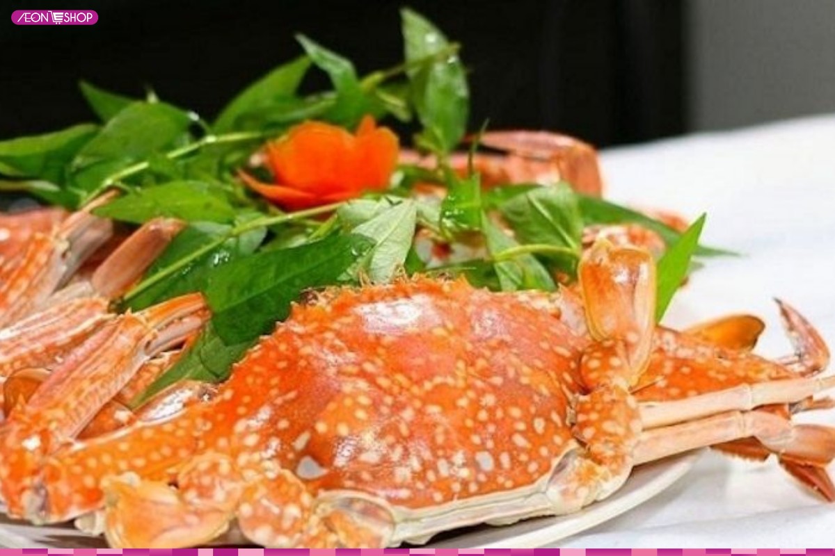 Ghẹ xanh hấp sả Cát Bà