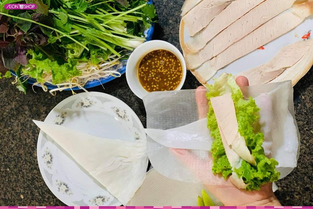 Bánh tráng cuốn thịt heo - Món ăn ngon ở Đà Nẵng
