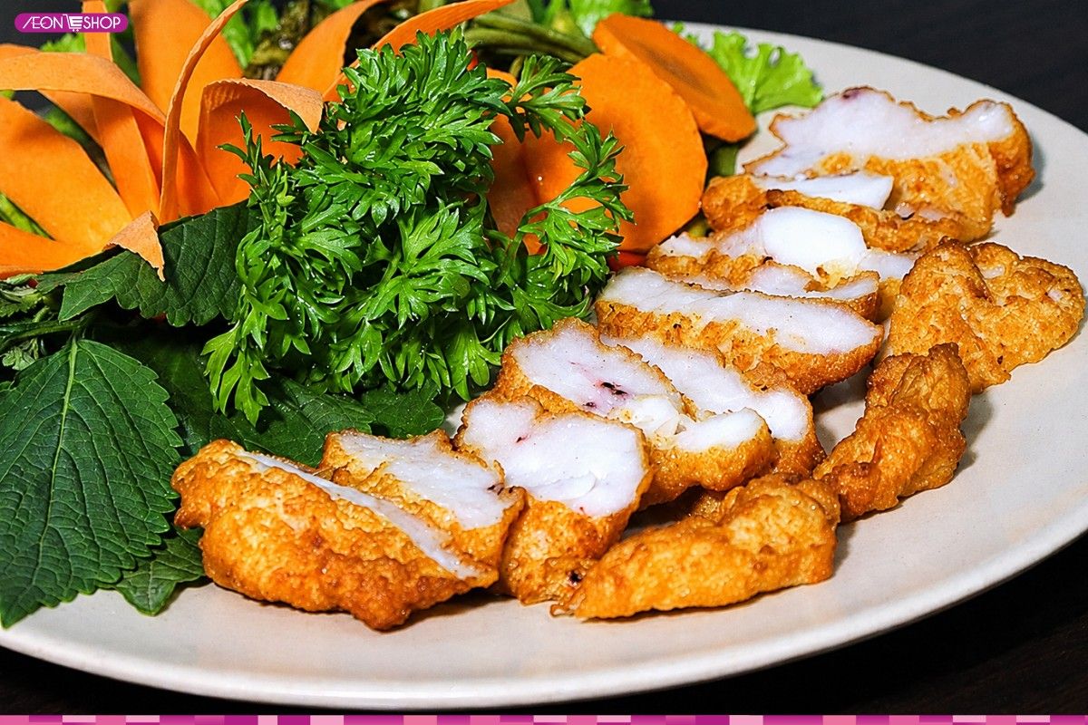 Chả mực giã tay Hạ Long thơm ngon