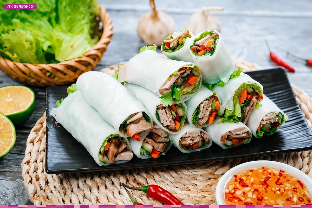Món ăn ngon Hà Nội - phở cuốn