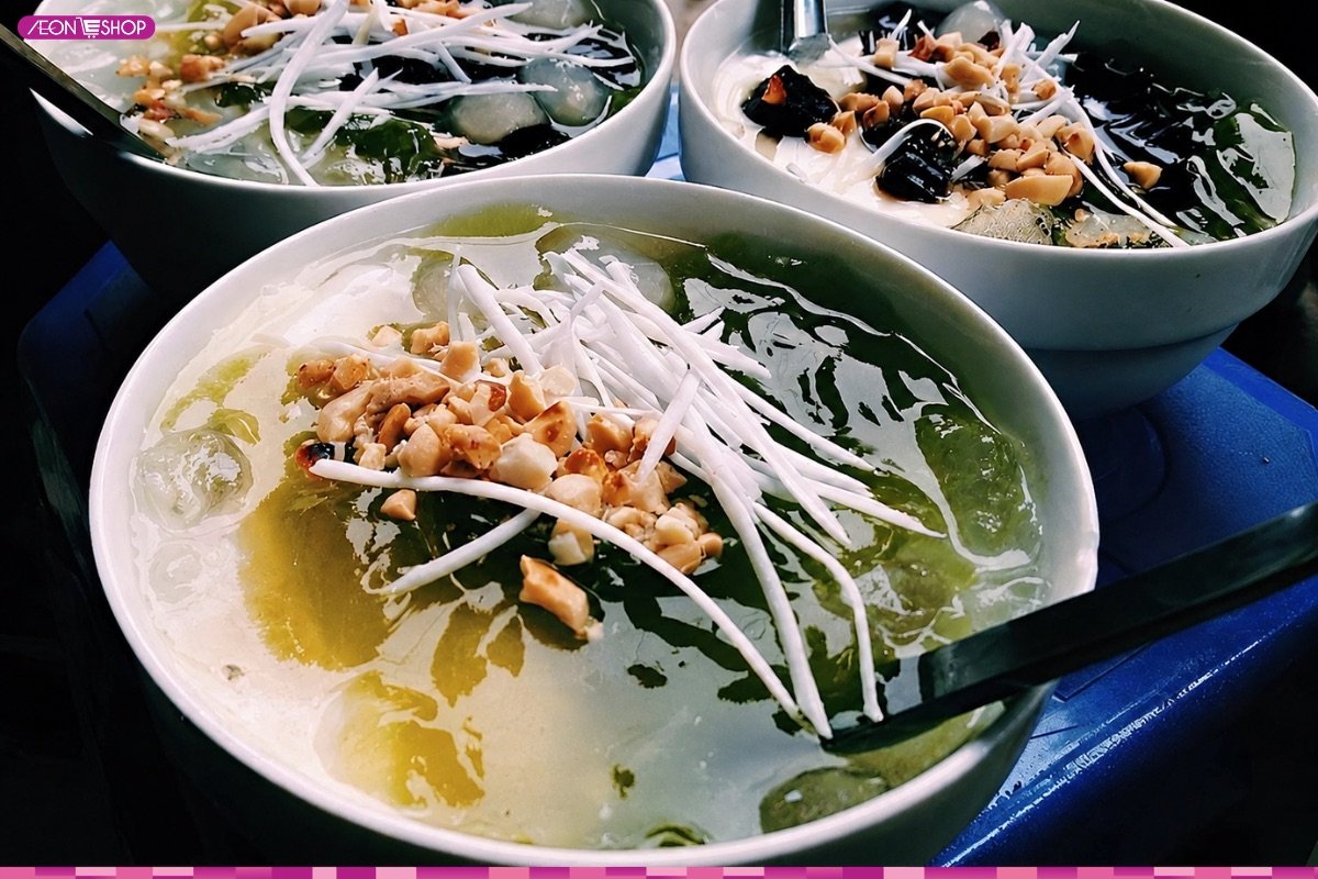 Món ăn vặt Hà Nội - tào phớ thạch găng