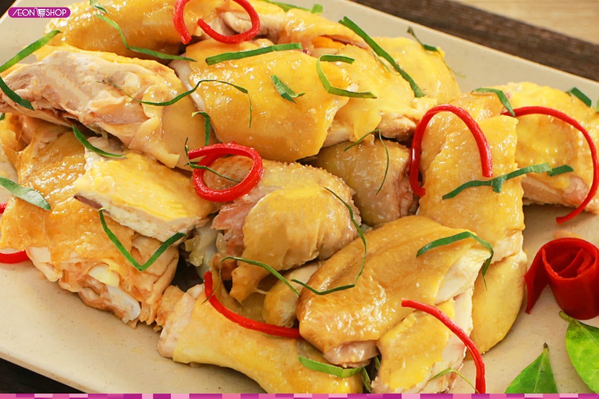 Gà luộc lá chanh