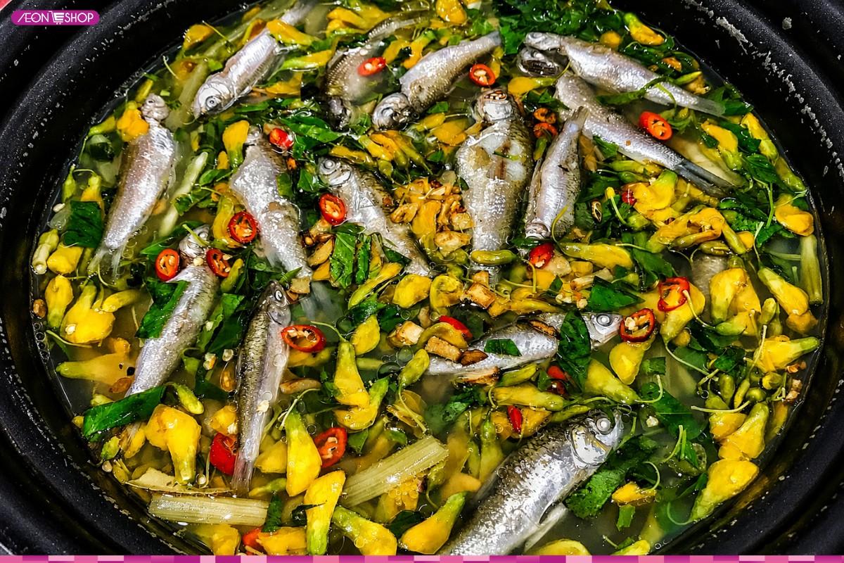 Lẩu cá linh bông điên điển