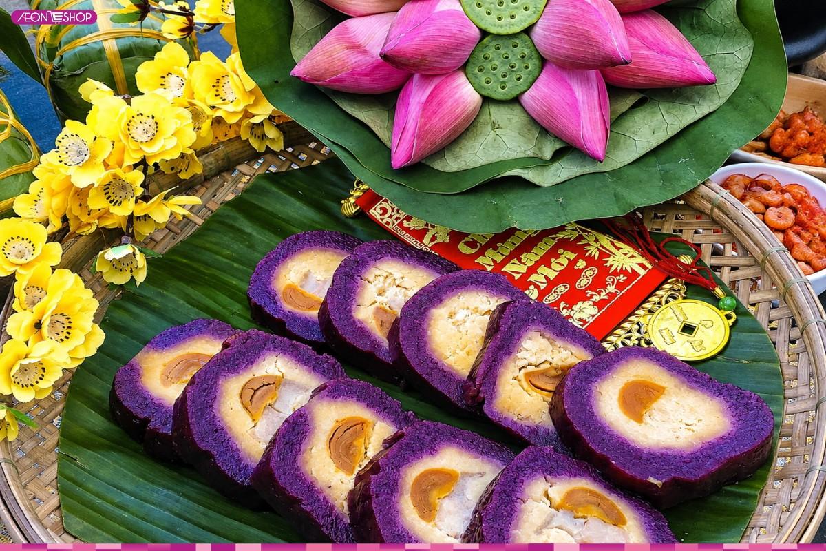 Bánh tét lá cẩm Cần Thơ