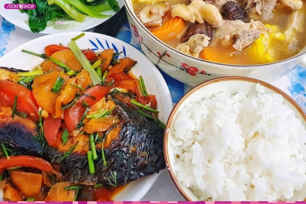 Cơm cá thu sốt cà