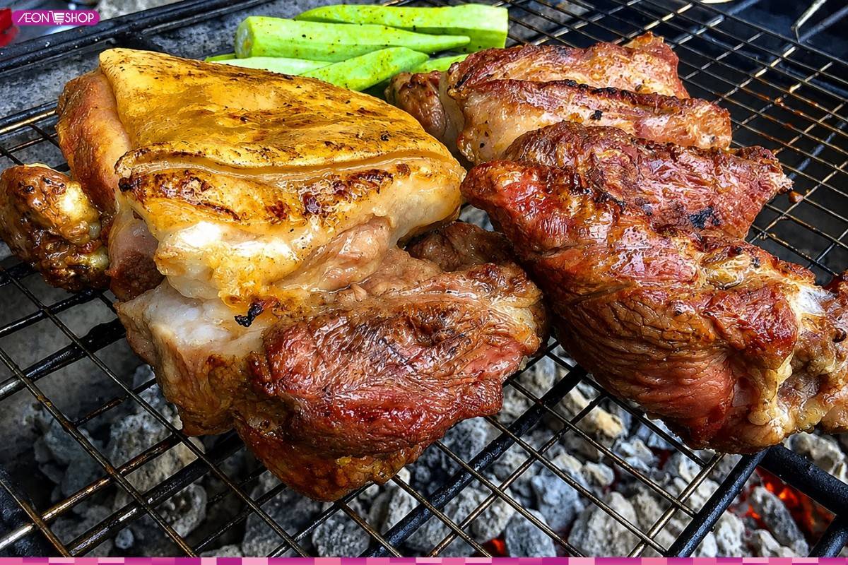 Thịt dê nướng tảng Ninh Bình thơm ngon