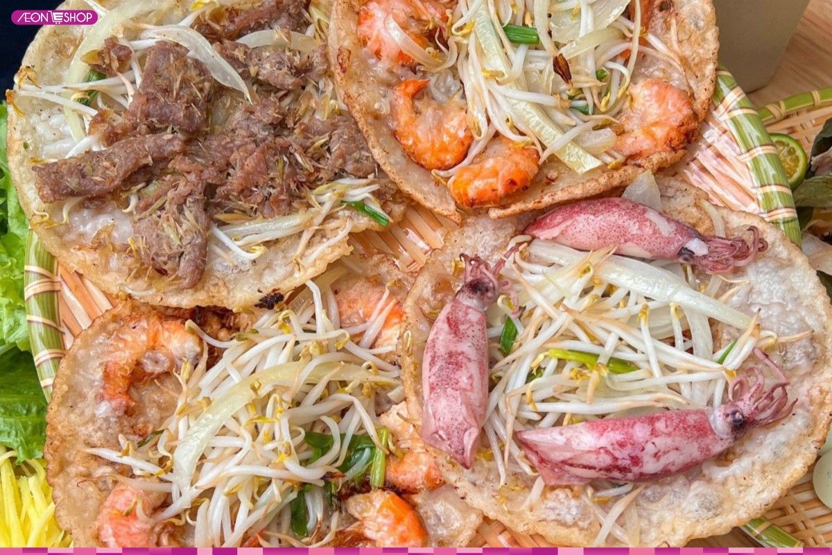 Bánh xèo tôm nhảy