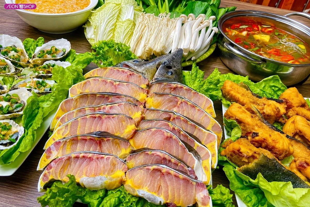 Lẩu cá tầm Tam Đảo nóng hổi hấp dẫn