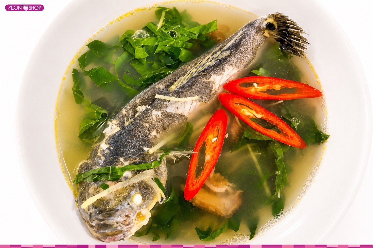 Món ngon từ cá bớp - Cá bớp nấu lá lốt