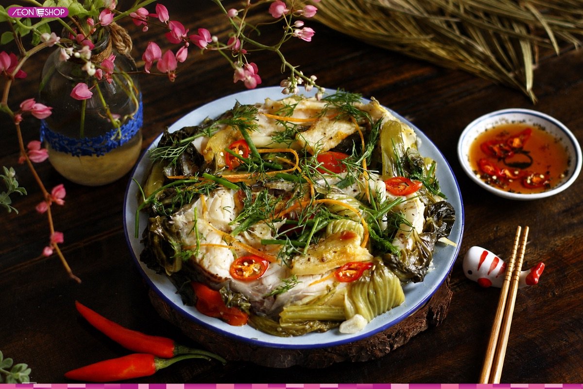 Món cá chép om dưa ngon hấp dẫn
