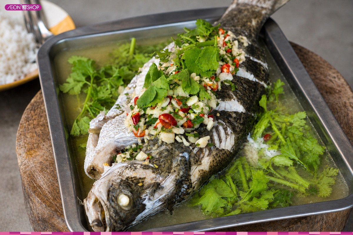 Món cá chim hấp bia ngon đậm vị