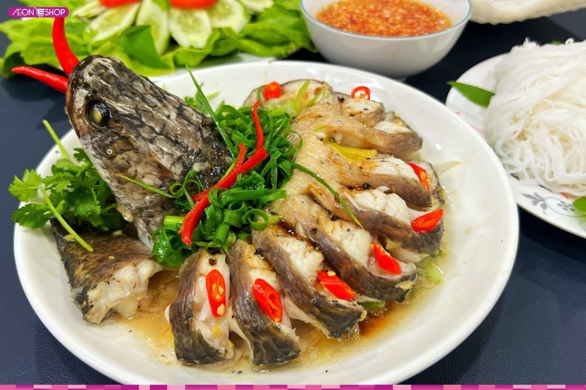 Món cá lóc hấp bia thơm ngon đậm vị