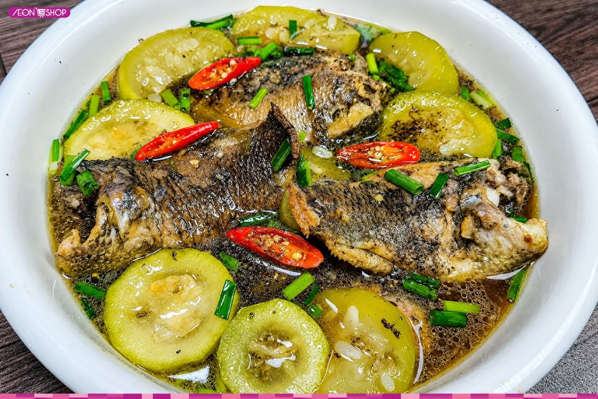 Cá rô kho bầu đậm đà đưa cơm