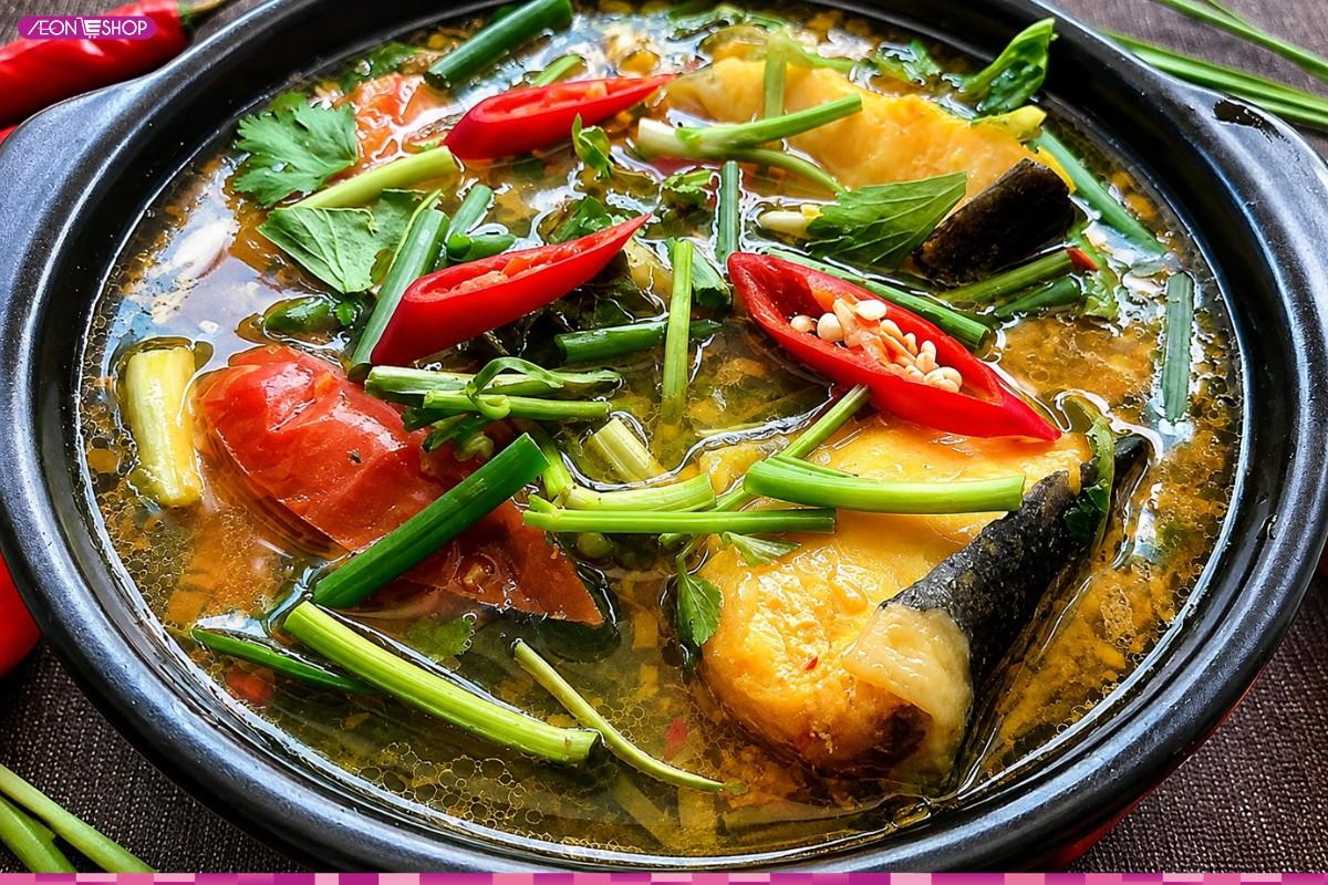 Lẩu cá tầm nấu mẻ