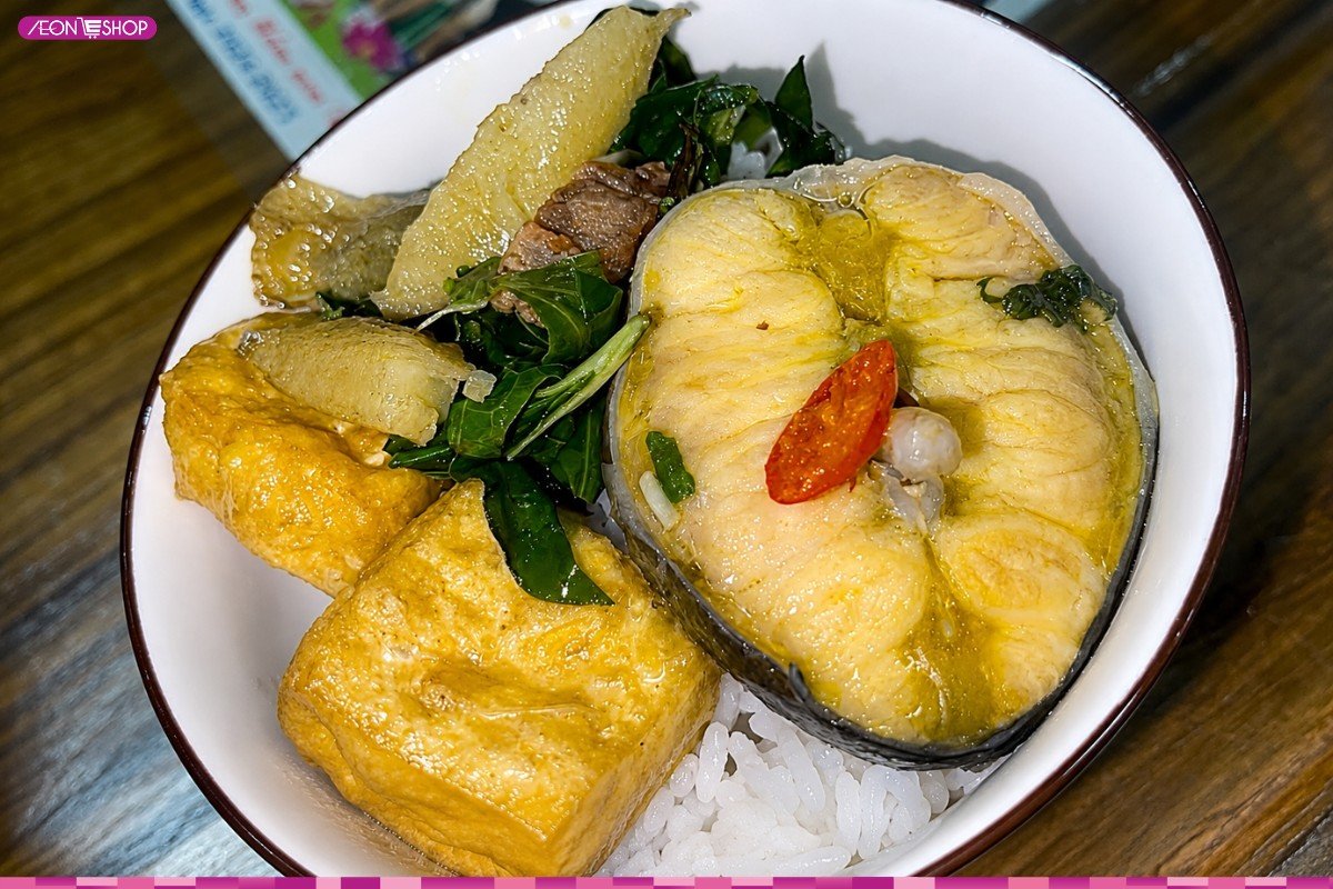Cá tầm om chuối đậu