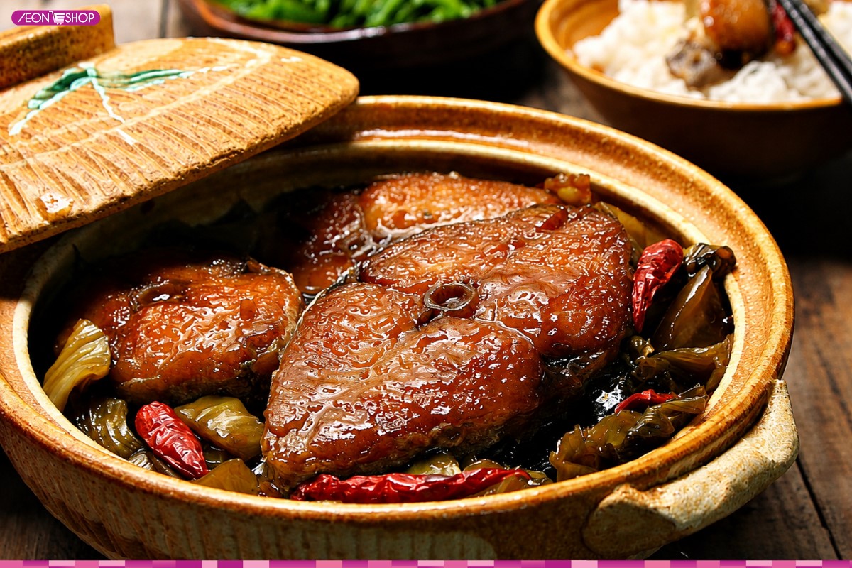 Cá thu kho dưa chua đậm vị