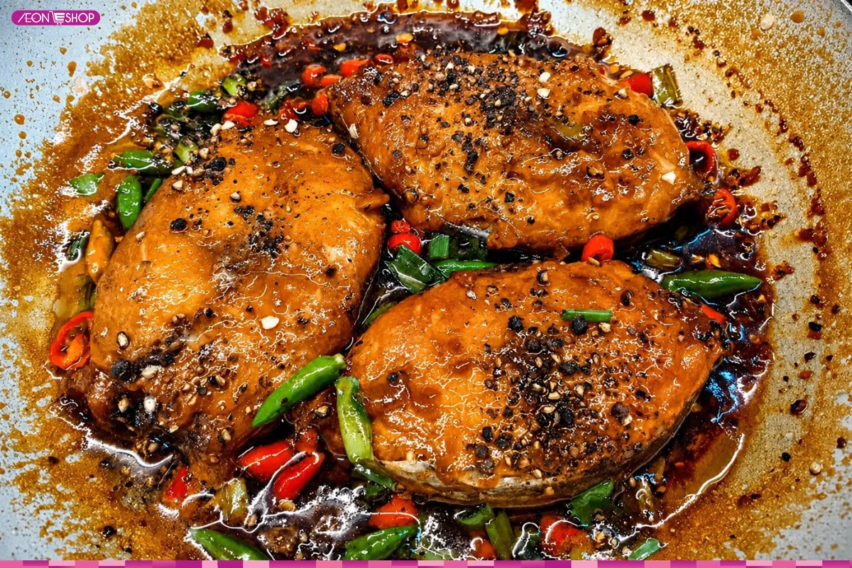 Cá thu kho tiêu thơm cay đậm vị