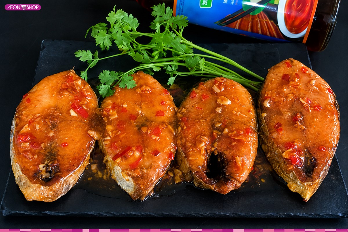 Cá thu sốt mắm tỏi thơm nồng