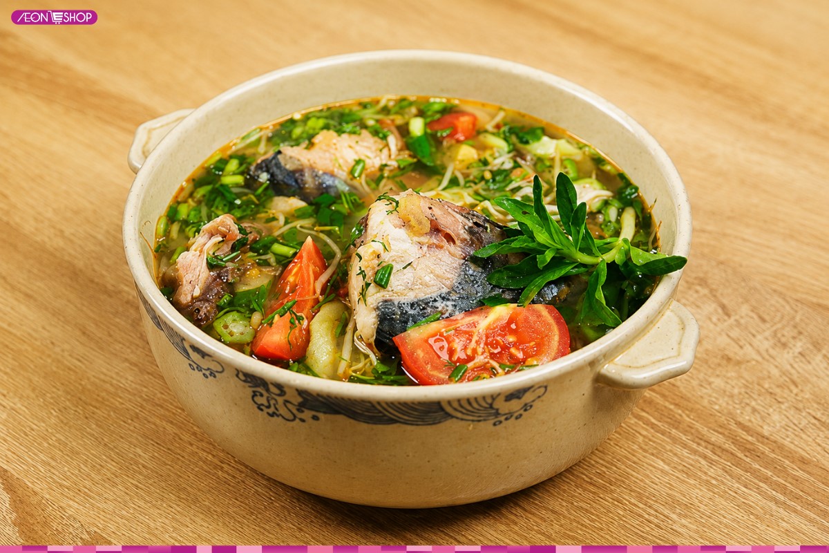 Cá thu nấu canh chua thanh mát