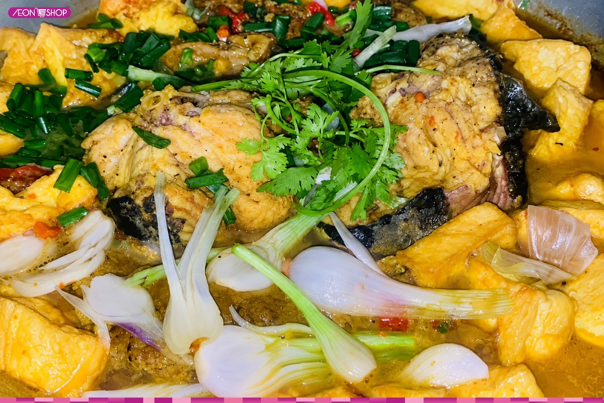 Món cá trê om chuối đậu độc đáo