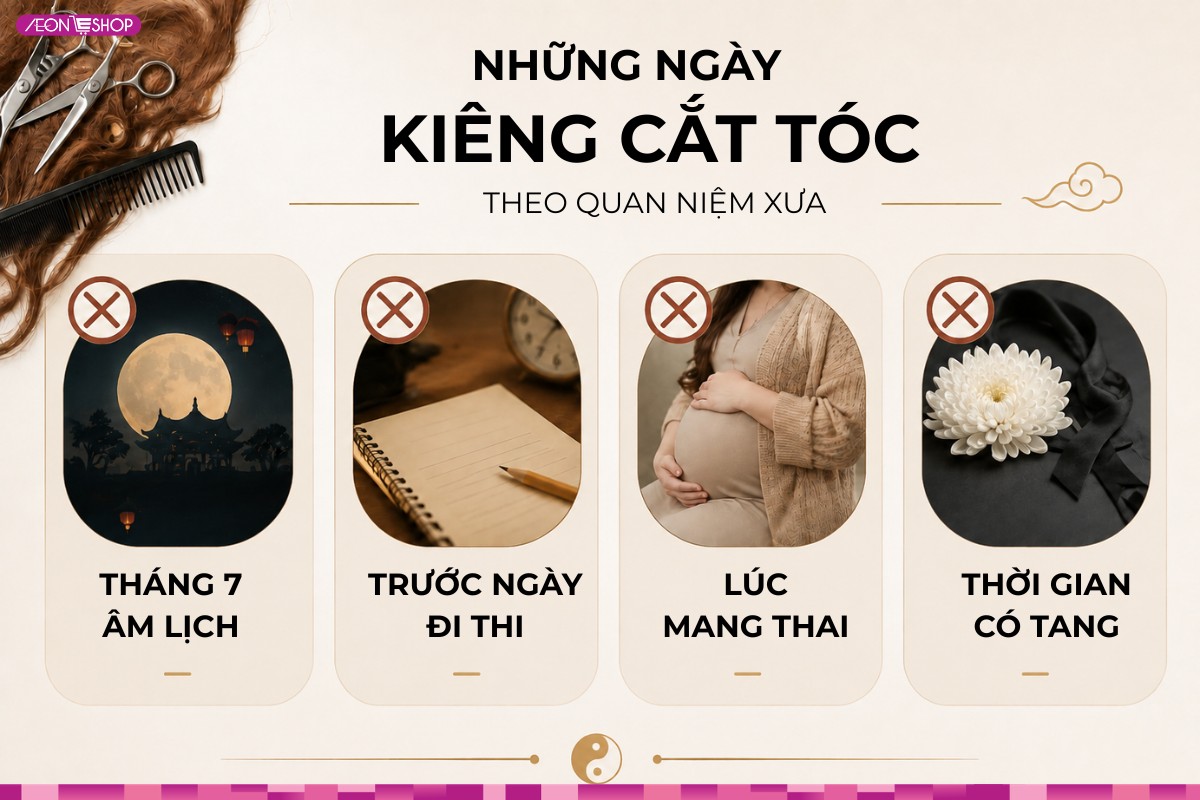 Ngày xấu nên tránh cắt tóc
