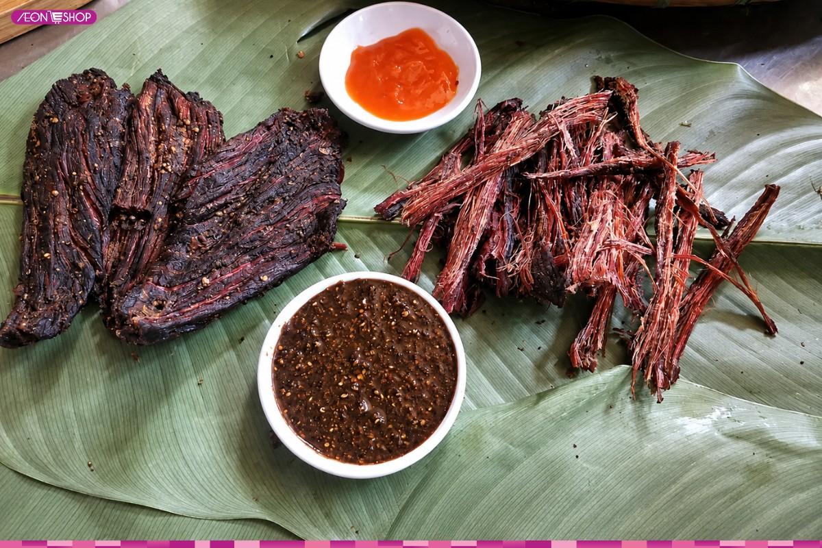 Thịt trâu gác bếp
