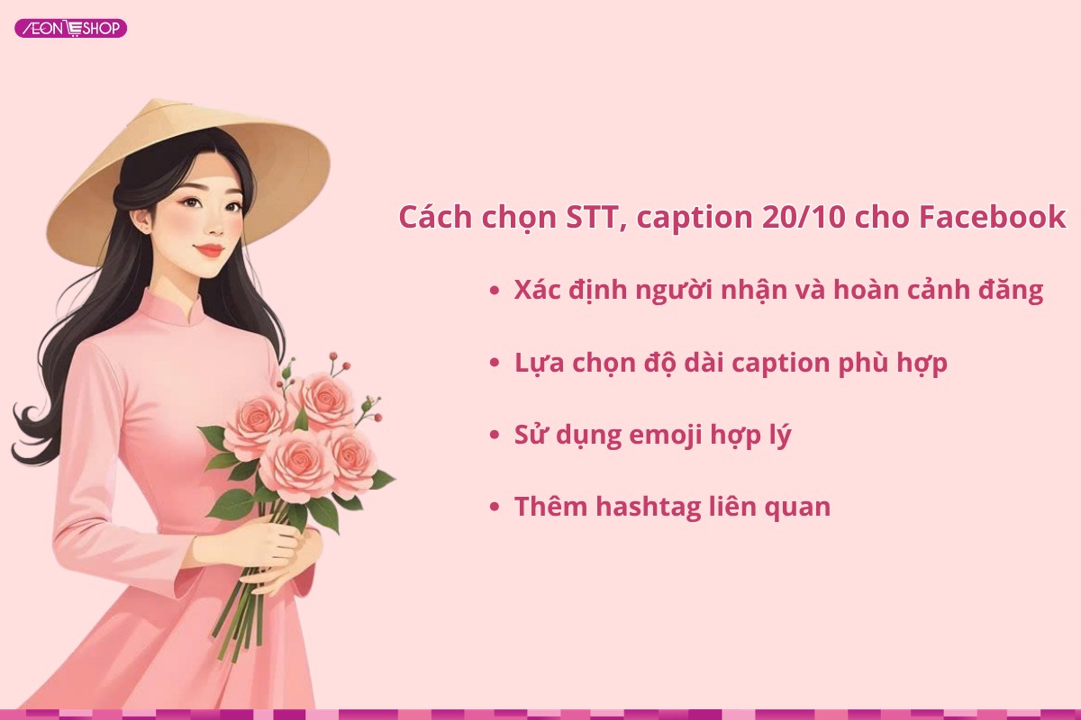 Cách chọn caption 20/10 cho Facebook