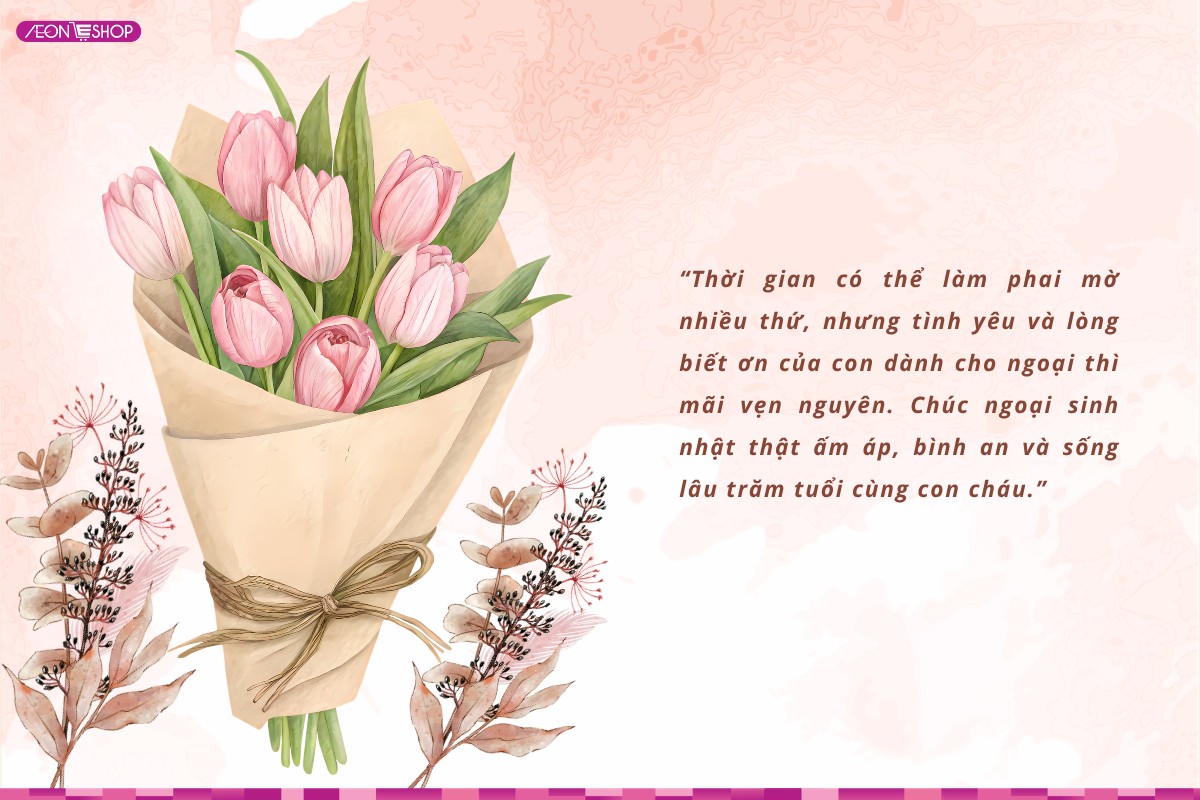 Lời chúc mừng sinh nhật bà ngoại hay và cảm động