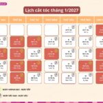 Lịch cắt tóc tháng 1/2027: Ngày nào tốt, ngày nào xấu không nên cắt tóc?
