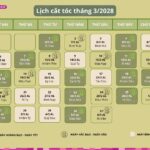 Ngày tốt cắt tóc tháng 3/2028: Lịch ngày đẹp, chuẩn âm dương
