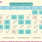 Ngày tốt cắt tóc tháng 4/2028: Lịch ngày đẹp, hợp tuổi