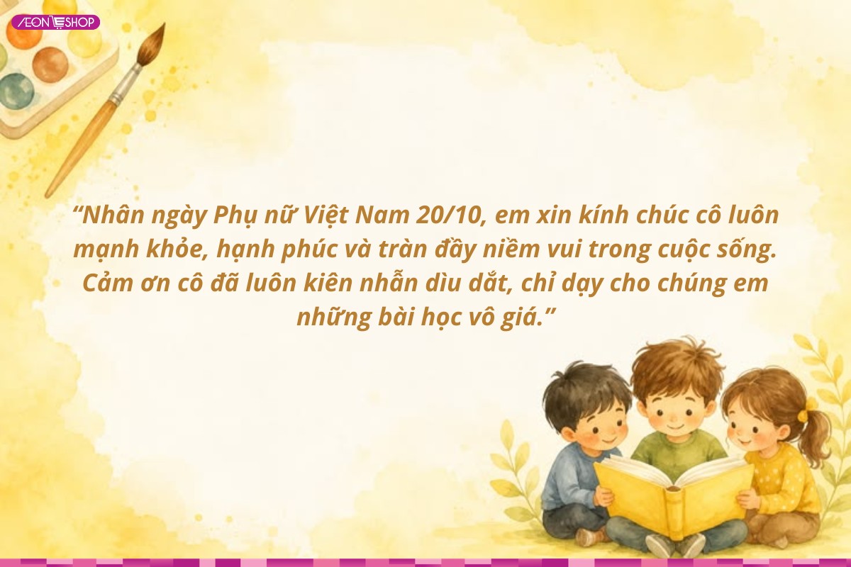 Lời chúc 20/10 cho cô giáo ý nghĩa và hay nhất