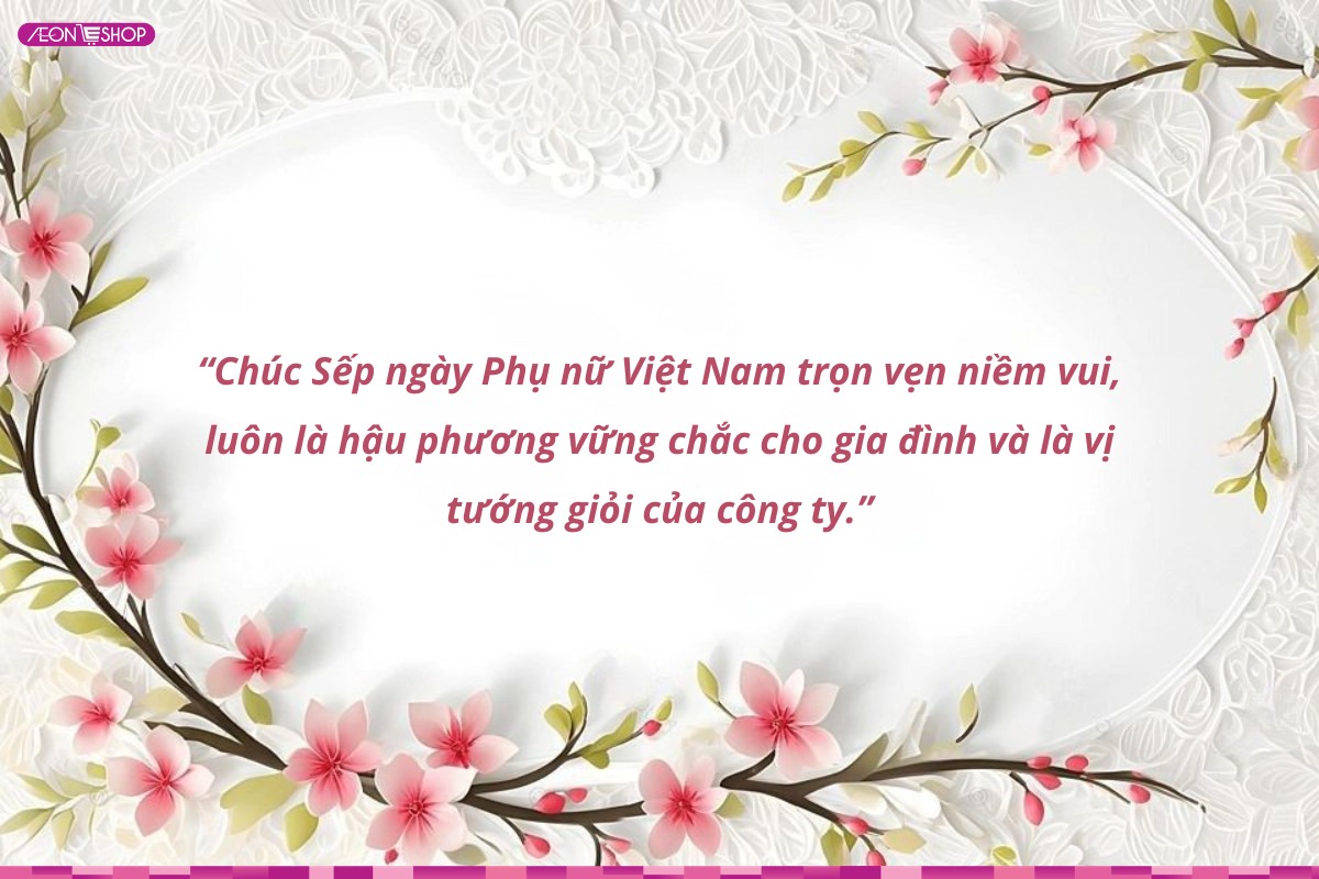 Lời chúc 20/10 dành cho sếp nữ tài năng và bản lĩnh