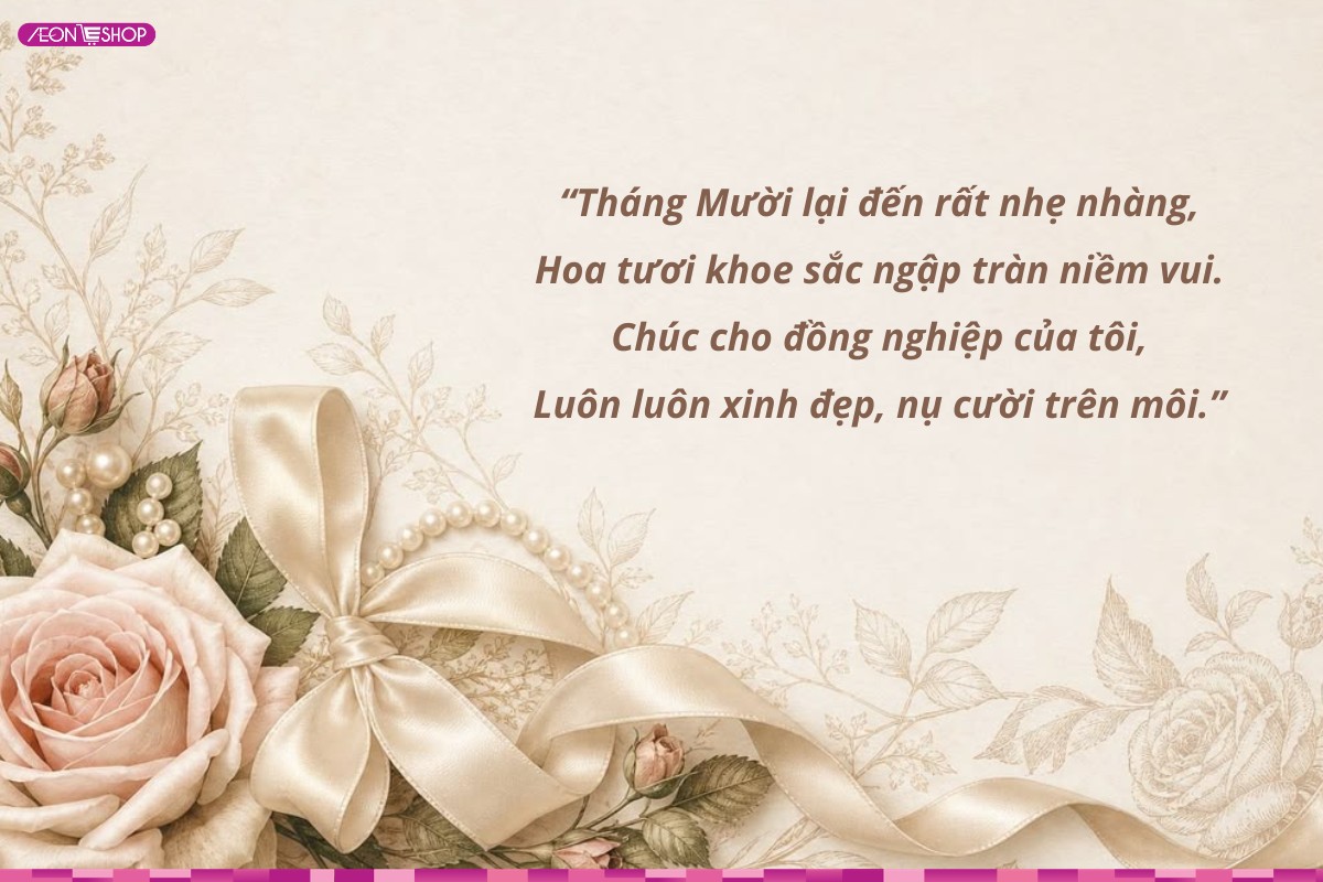 Thơ chúc mừng ngày Phụ nữ Việt Nam 20/10 hay và ý nghĩa