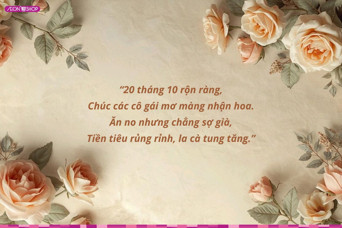 Những vần thơ chúc mừng ngày 20/10 đầy ý nghĩa
