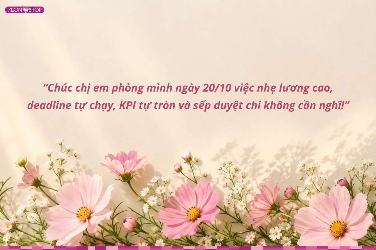 Lời chúc 20/10 hài hước dành cho hội chị em đồng nghiệp