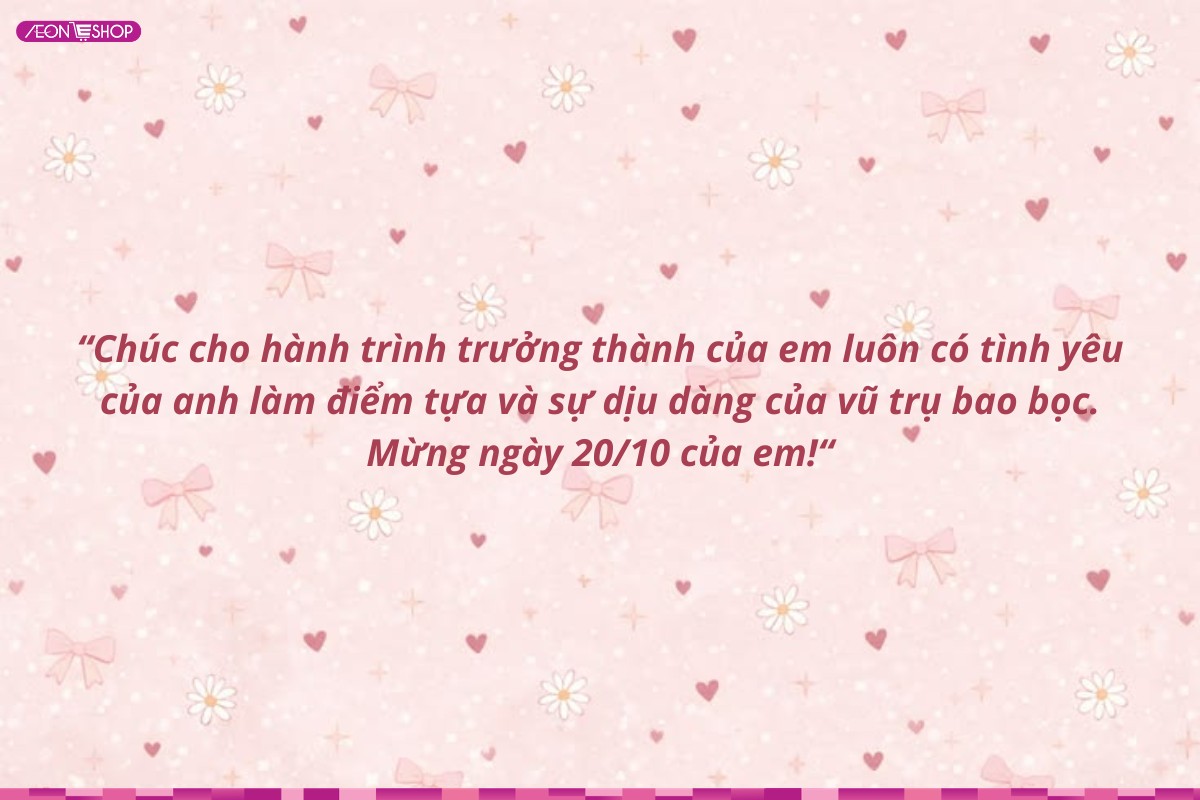 Lời chúc 20/10 hay và ý nghĩa dành cho người yêu