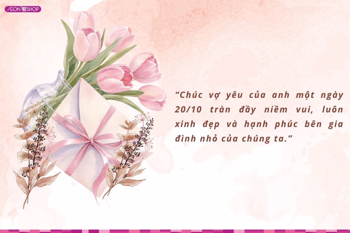 Lời chúc 20/10 cho vợ ngắn gọn, ý nghĩa