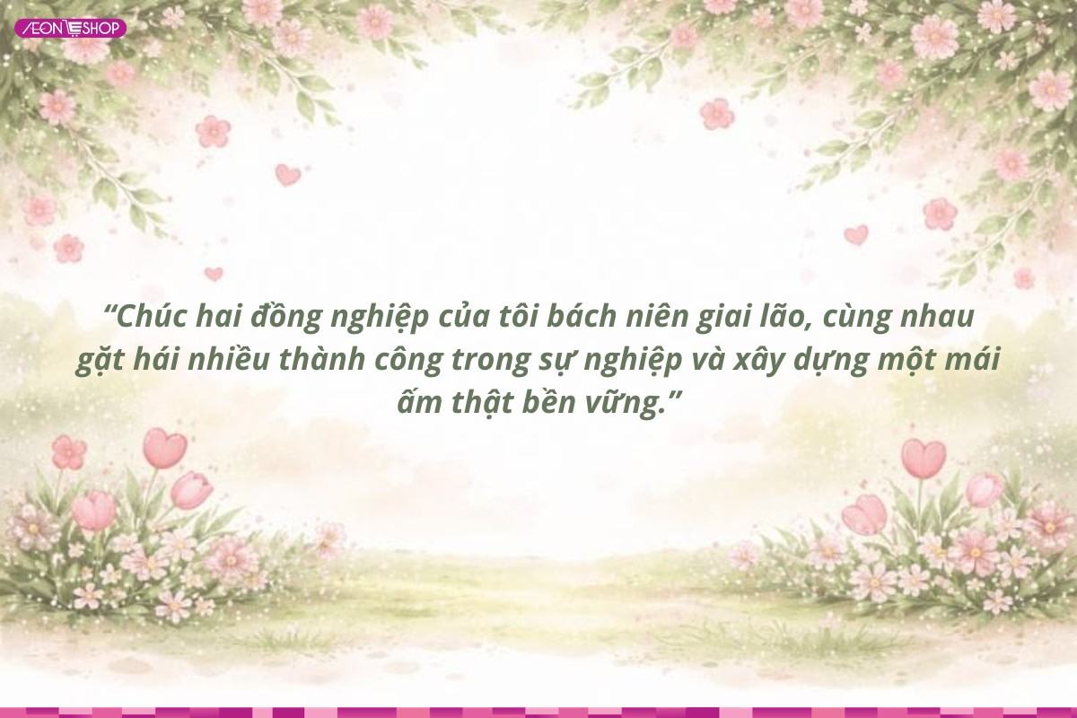 Lời chúc đám cưới đồng nghiệp ngắn và hay