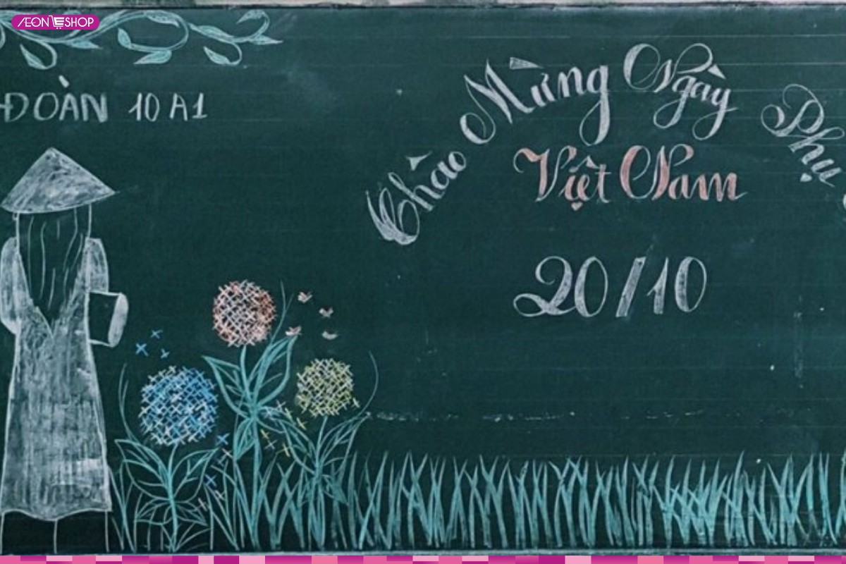 Lưu ý khi vẽ trang trí bảng lớp chào mừng ngày Phụ nữ Việt Nam 20/10