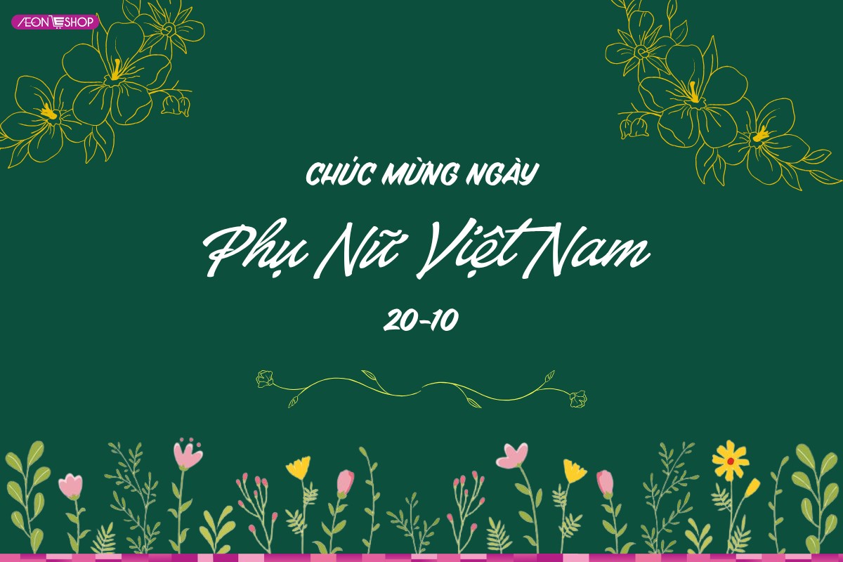 Trang trí bảng lớp 20/10 với phong cách lá hoa đơn giản mẫu 1