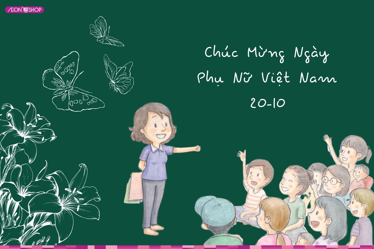 Trang trí bảng lớp 20/10 với với chủ đề “Tháng năm học trò” mẫu 1