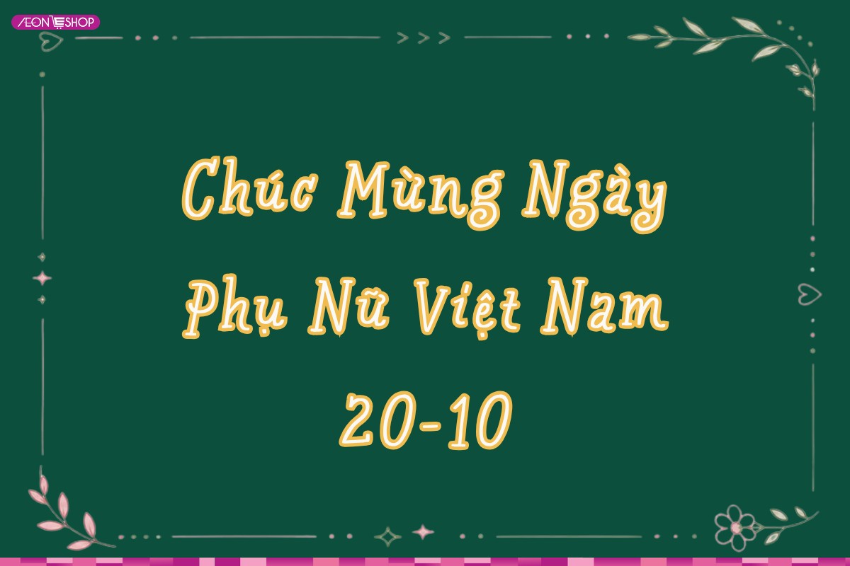 Trang trí bảng đơn giản với chữ và họa tiết viền mẫu 3