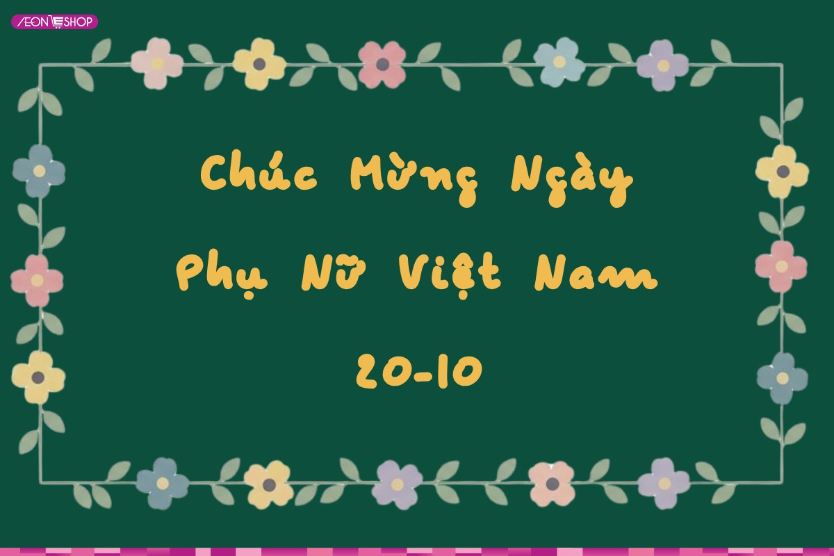 Trang trí bảng đơn giản với chữ và họa tiết viền mẫu 10